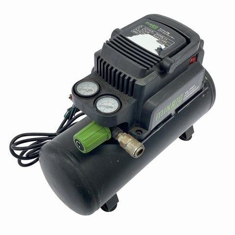 ☆中古品☆MINATO ミナトワークス 100V 常圧/一般庄 オイルレス型 エアーコンプレッサー CP-8A-V03 小型 エアコンプレッサー119062 - 0