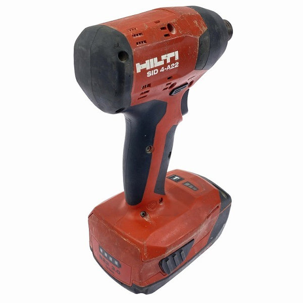 ☆中古品☆HILTI ヒルティ 22V 充電式インパクトドライバー SID4-A22 バッテリ1個(3.0Ah)付 コードレス バッテリー式118033 - 4