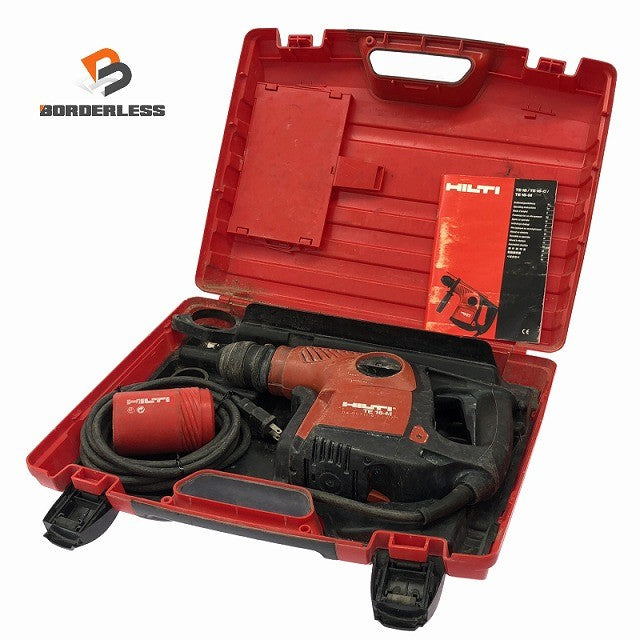 ☆中古品☆HILTI ヒルティ 100V ロータリーハンマードリル TE16-M ケース付 コード式 ハンマドリル 電動工具 穴あけ131689 ☆中古品☆HILTI ヒルティ 100V ロータリーハンマードリル TE16-M