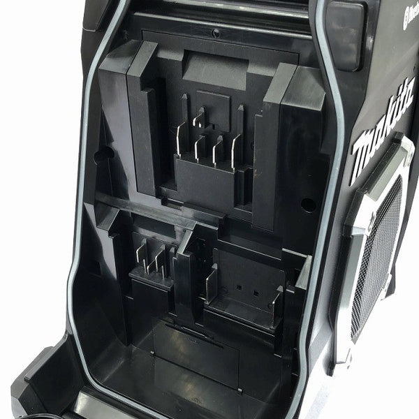 ☆美品☆makita マキタ 10.8V/14.4V/18V/40Vmax/100V 充電式ラジオ MR002G 黒 本体 アダプター Bluetooth コードレス 現場ラジオ 116704 - 8