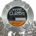 ☆未使用品2個セット☆KITO キトー 手動チェーンブロック CX003 荷重250kg/0.25ton 揚程2.5m 手動式 チェンブロック 荷揚げ 吊り具125498 - 6