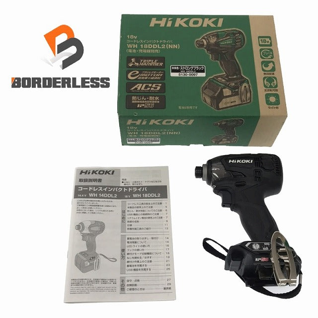 ☆未使用品☆ HiKOKI ハイコーキ 18V コードレスインパクトドライバ WH18DDL2(NN) 本体のみ 電動工具 |  誰もが安心できる工具専門のリユース工具販売専門店Borderless