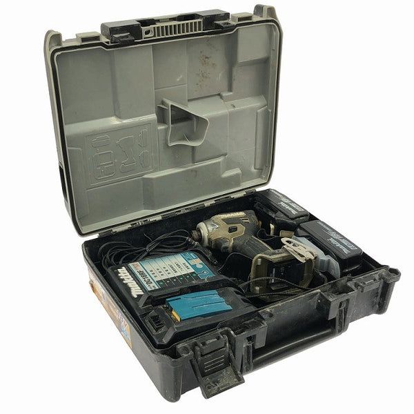 ☆中古品☆ makita マキタ 18V 充電式インパクトドライバ TD173D 本体+バッテリー2個(4.0Ah/6.0Ah)充電器+ケース134751 - 2