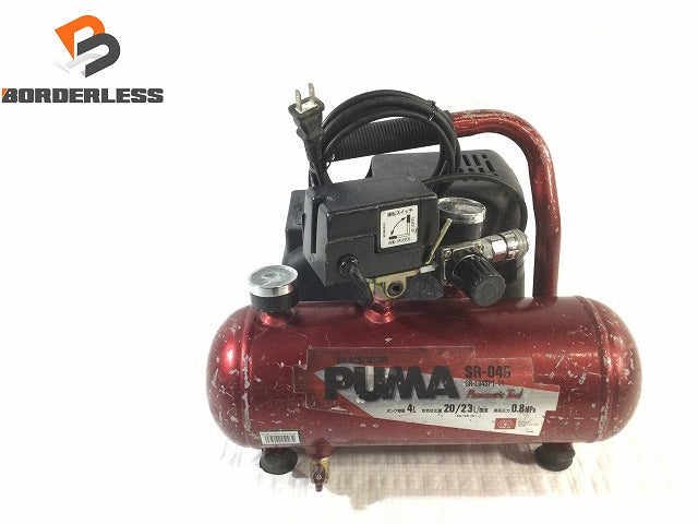 エアコンプレッサー puma sr-045 SK11(藤原産業) エアコンプレッサSR