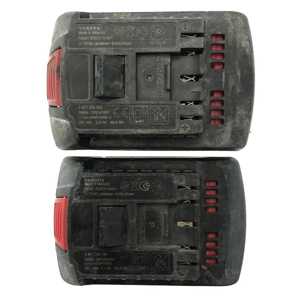 ☆中古品☆BOSCH ボッシュ 18V 充電式チップソーカッター GKM18V-LI バッテリ2個(2.6Ah 1.3Ah) 充電器付 チップソー切断機118645 - 9