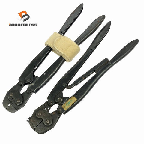 ☆中古品2点セット☆AMP アンプ 手動圧着工具 22-18 TYPE-F/47417 圧着ペンチ ハンドプレス ハンドツール123433