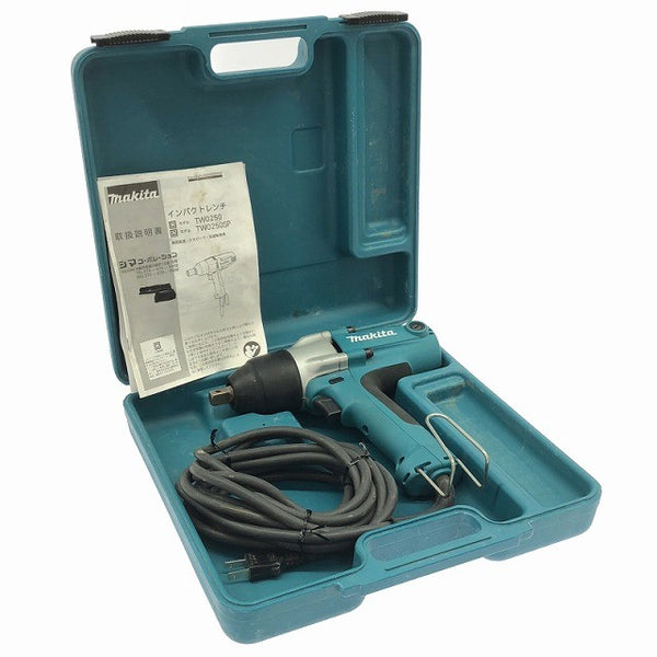 ☆中古品☆makita マキタ 100V インパクトレンチ TW0250 250N･m 角ドライブ12.7mm コード式 締め付け 電動工具137927 - 2