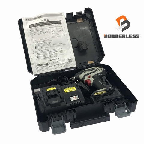 ☆未使用品☆EARTH MAN アースマン 充電式インパクトレンチ IW-180LiB バッテリー1個(18V 3.0Ah) 充電器 ケース付 コードレス - 0