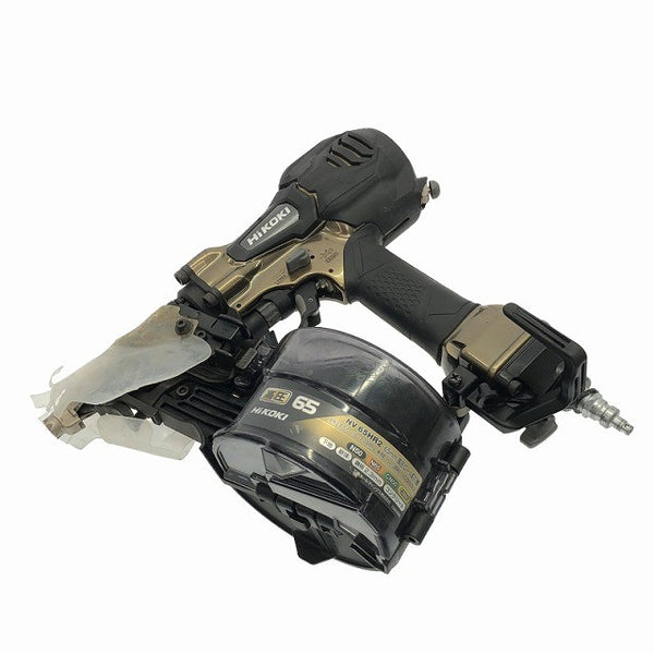 ☆比較的綺麗☆HiKOKI ハイコーキ 65mm 高圧 ロール釘打機 NV65HR2(S) ケース付 パワー切替機構付 エア釘打機 コイルネイラ117366 - 4