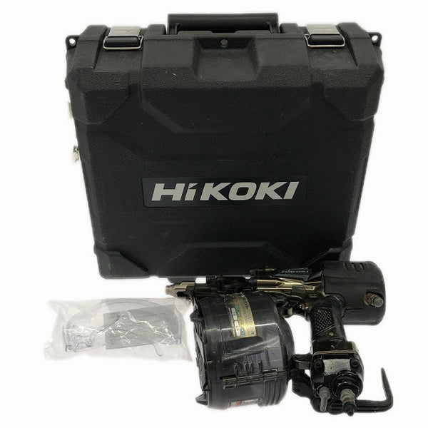 ☆中古品☆ HIKOKI ハイコーキ 75mm 高圧エア釘打ち機 NV75HRA(S)ゴールド 本体+パーツ+ケース136357 - 3