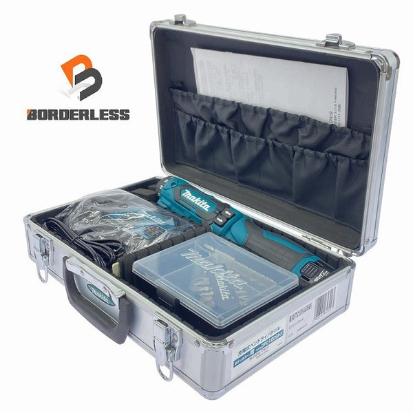 ☆極美品☆ makita マキタ 7.2V 充電式ペンドライバドリル DF012DSHX 青/ブルー バッテリー2個(1.5Ah)充電器+パーツ+ケース - 1