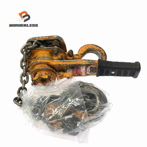 ☆中古品☆KITO キトー レバーブロック L5形 LB016 荷重1.6ton 揚程1.5m レバーホイスト ガッチャ 荷締め機 荷揚げ機125669
