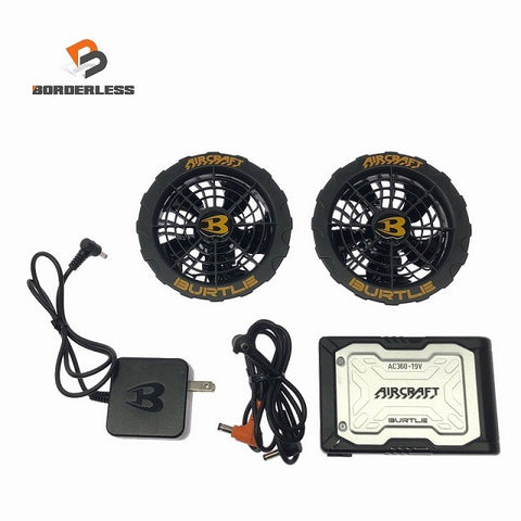 ☆中古美品☆BURTLE バートル 19V エアークラフト専用バッテリー AC360 ファン AC370/371 充電器付き 空調作業服用 暑さ対策124791