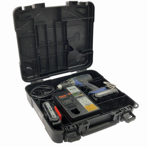 ☆中古品☆Panasonic パナソニック 14.4V 充電ドリルドライバー EZ7440 バッテリ2個(3.0Ah 3.1Ah)充電器付 ドライバドリル136873 - 0