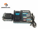 ☆比較的綺麗 2点セット☆makita マキタ 40Vmax 2.5Ah 純正リチウムイオンバッテリ BL4025 純正急速充電器 DC40RA129038 - 1