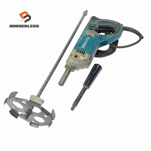 ☆中古品☆makita マキタ 100V カクハン機 UT1305 シャフト＋パドル付 コード式 かくはん機 攪拌機 撹拌機 ミキサー128196