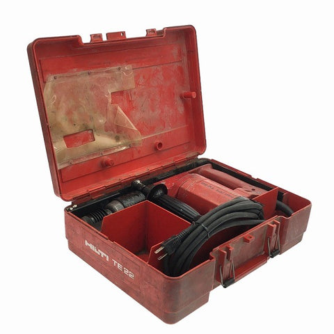 ☆中古品☆HILTI ヒルティ 100V ハンマードリル TE22 ケース付 コード式 ハンマドリル 穴あけ 穿孔117710 - 0