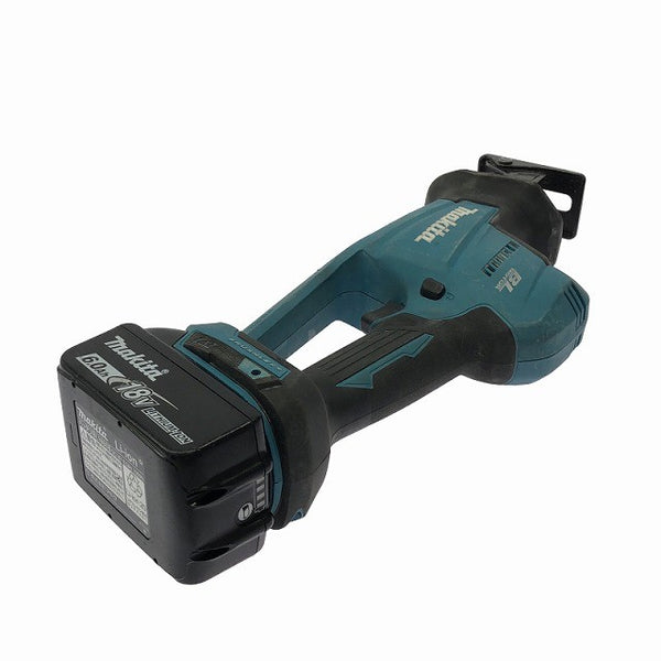 ☆中古品☆ makita マキタ 18V 充電式レシプロソー JR189DRGX 青/ブルー バッテリー2個(6.0Ah)充電器 ケース付129085 - 4