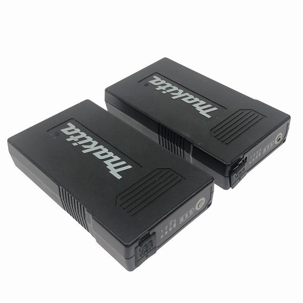 ☆中古品セット☆makita マキタ 3.6V リチウムイオン薄型バッテリー2個 BL1055B ファン＋ACアダプタ＋ファンケーブル付135777 - 7