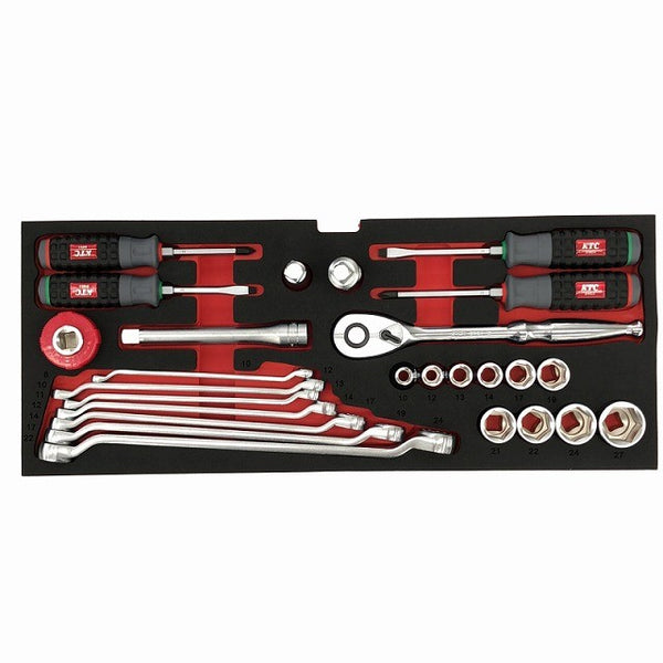 ☆未使用 限定品☆KTC 京都機械 12.7sq.工具セット 60点 SK46021XNV ネイビー チェスト(SKX0213) ハンドツールセット 自動車整備132688 - 3