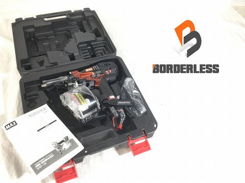 ☆未使用品☆MAX マックス 50mm 高圧コイルネイラ HN-50N4(D)-R マイスターレッド エアー/ロール 釘打機 /釘打ち機 エアツール133423 - 0