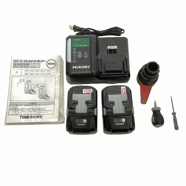 ☆比較的綺麗 中古品☆TONE トネ コードレスナットランナー CNB50 バッテリー2個(BSL36B18)充電器 パーツ ケース137381 - 9