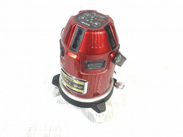 ☆中古品☆ KDS ムラテック レーザー墨出し器 DSL-92 電子正準 高輝度 フルライン 受光器 LRV-4 ケース付 ゴーグル付117828 - 5