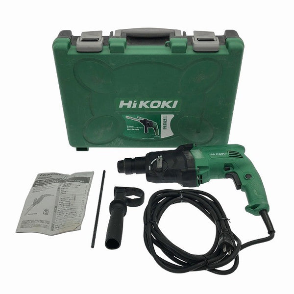 ☆中古品☆HiKOKI ハイコーキ 100V 24mm ロータリハンマドリル DH24PG2 ケース付き ロータリーハンマードリル 穴あけ116464 - 3