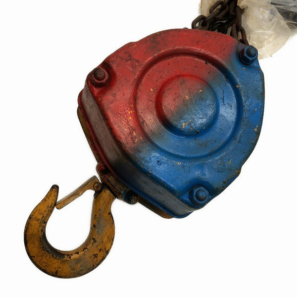 ☆中古品2個セット☆KITO キトー チェーンブロック M3形 CB010 荷重1.0ton/1ton 揚程2.5m 手動式 チェンブロック 吊り具 荷揚げ136495 - 6