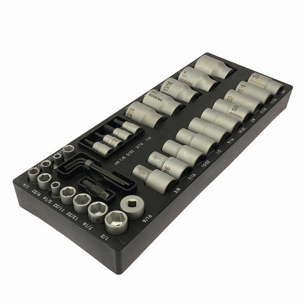 ☆極美品32点セット☆ PROXXON プロクソン ソケットスパナセット TX 1/4"+1/2" INDUSTRIAL129234 - 4