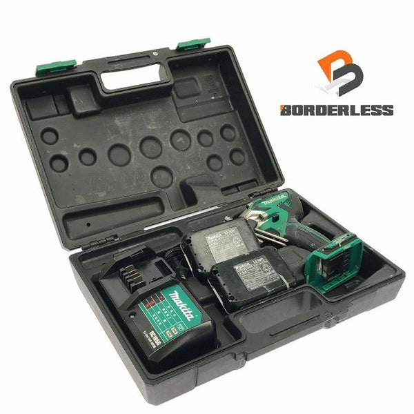 ☆中古品☆makita マキタ 18V 充電式インパクトドライバー MTD002DSX バッテリ2個(1.5Ah) 充電器 ケース付 コードレス DIY/日曜大工 - 2