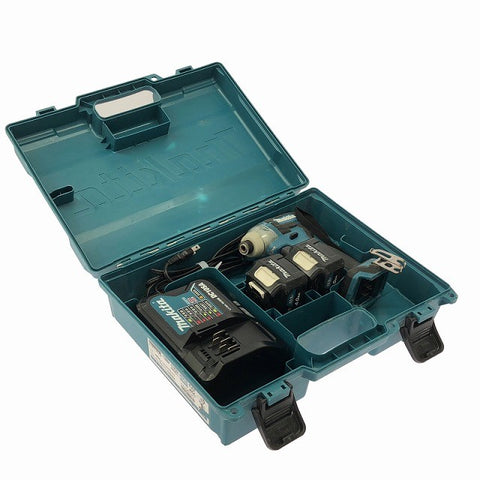 ☆中古品☆makita マキタ 10.8V 充電式インパクトドライバー TD111DSMX バッテリー2個(10.8V4.0Ah) 充電器付 コードレス128377 - 0