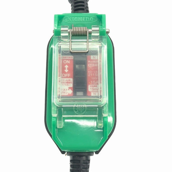 ☆未使用品☆NICHIDO 日動工業 防雨型ポッキン延長ブレーカー PBW-EK10-T 過負荷漏電保護兼用 10m - 6