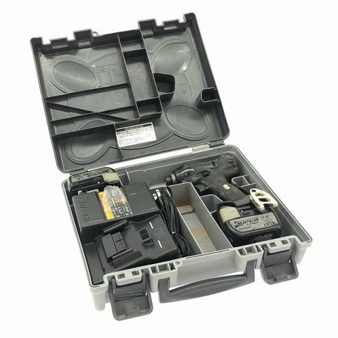 ☆中古品☆ HITACHI 日立工機 14.4V コードレスインパクトドライバー WH14DSL バッテリー2個(3.0Ah)充電器+ケース124383 - 0