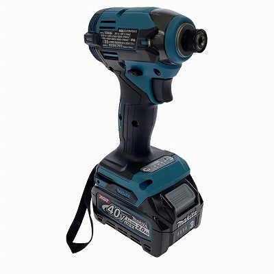☆未使用品☆makita マキタ 40Vmax 充電式インパクトドライバー TD003GRAX 青/ブルー バッテリー2個(2.0Ah) 充電器 116290116290 - 5