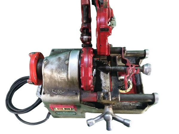 ☆中古品☆REX レッキス パイプマシン N40A3 ねじ切り ダイヘッド付き - 6