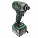 ☆比較的綺麗☆ HITACHI 日立工機 14.4V コードレスインパクトドライバ WH14DDL2 2LYPK(L) アグレッシブグリーン137959 - 5