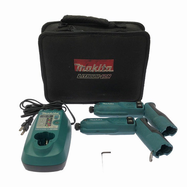☆中古品2点セット☆makita マキタ 7.2V 充電式ペンインパクトドライバ TD020D×2 充電器付き 電動工具 締め付け126977 - 3