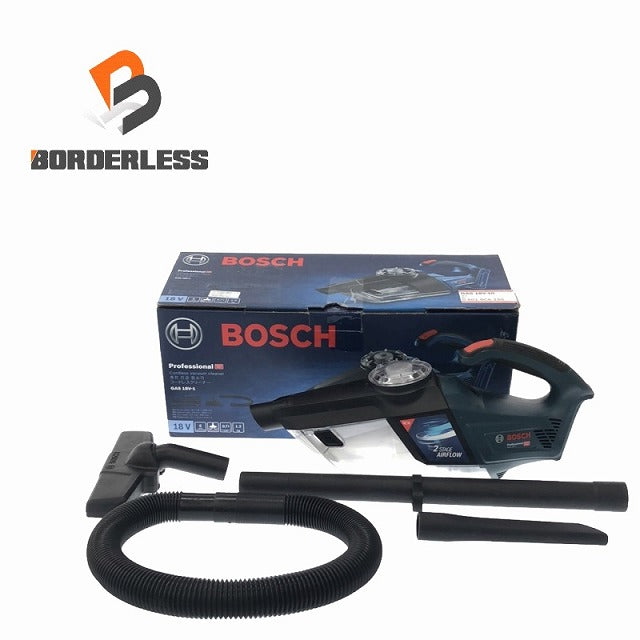 ☆中古品☆BOSCH ボッシュ 18V コードレスクリーナー GAS18V-1 本体+ノズル 充電式 掃除機 ハンディクリーナー |  誰もが安心できる工具専門のリユース工具販売専門店Borderless