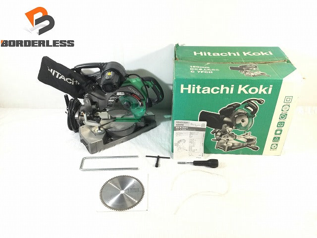 ☆比較的綺麗☆HITACHI 日立工機 100V 190mm 卓上丸のこ C7FCH ライト・レーザーマーカ付 卓上マルノコ 卓上丸ノコ 木 |  誰もが安心できる工具専門のリユース工具販売専門店Borderless