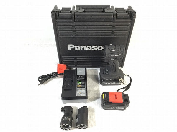 ☆中古品☆ Panasonic パナソニック 18V 充電インパクトドライバー EZ1PD1J18A1B バッテリー2個(18V5.0Ah)付き 充電器(EZ0L81)付き - 4