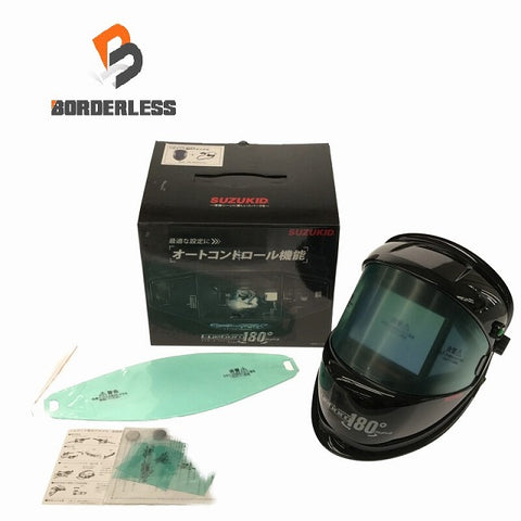 ☆未使用品☆ SUZUKIDスズキッド 自動遮光溶接面 アイボーグ180°デジタル EB-300PWDH ヘルメット取付アダプター付き