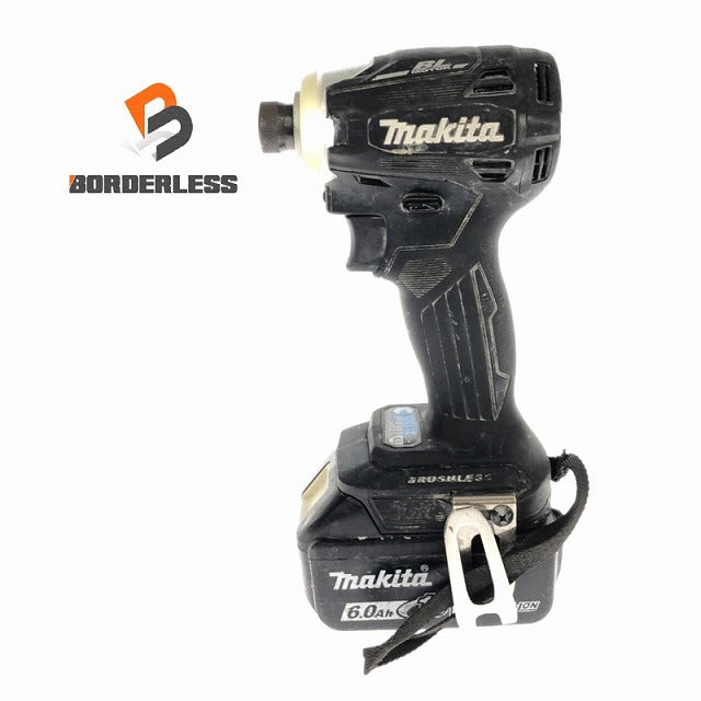 ☆中古品☆makita マキタ 18V 充電式インパクトドライバー TD172D 黒/ブラック 6.0Ahバッテリ1個(BL1860B)付 |  誰もが安心できる工具専門のリユース工具販売専門店Borderless