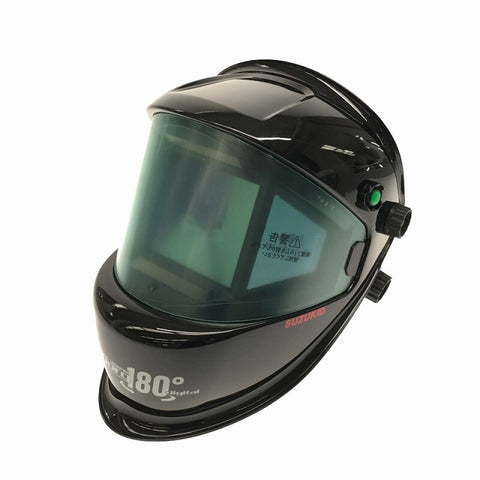 ☆未使用品☆ SUZUKIDスズキッド 自動遮光溶接面 アイボーグ180°デジタル EB-300PWDH ヘルメット取付アダプター付き - 0