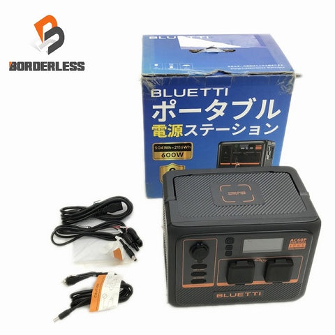 ☆未使用☆BLUETTI ブルーティー 小型ポータブル電源 AC60P(P-AC60P-JP-GY-BL-010) 600W 504Wh 防水・防塵モデル モバイルバッテリー