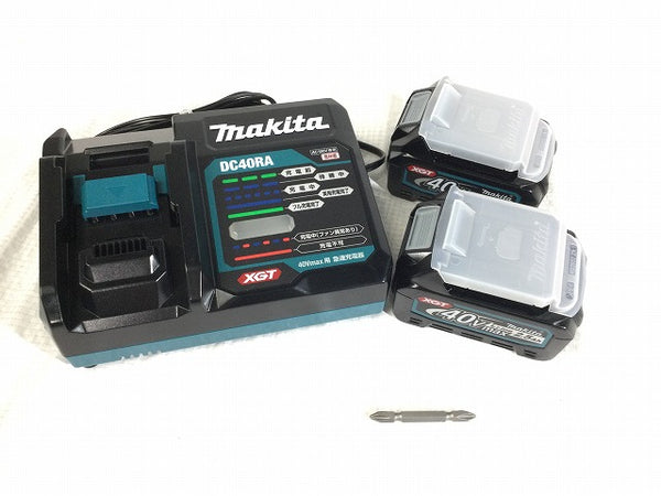 ☆未使用品☆ makita マキタ 40Vmax 充電式インパクトドライバ TD002GRDXO オリーブ バッテリ2個 充電器 ケース付 - 10