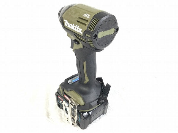 ☆未使用品☆ makita マキタ 40Vmax 充電式インパクトドライバ TD002GRDXO オリーブ バッテリ2個 充電器 ケース付 - 3