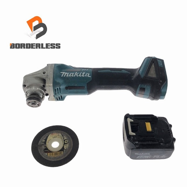 ☆中古品☆ makita マキタ 14.4V 100mm 充電式ディスクグラインダー GA403D 青/ブルー バッテリー(14.4V 3. |  誰もが安心できる工具専門のリユース工具販売専門店Borderless