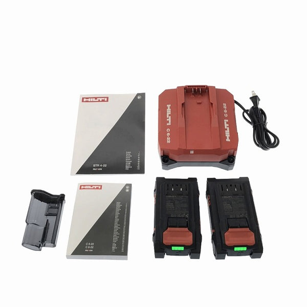 ☆未使用品☆ HILTI ヒルティ 充電式寸切ボルトカッター STR4-22 NURON 本体+バッテリー2個+充電器+パーツ+ケース 全ネジカッタ - 10