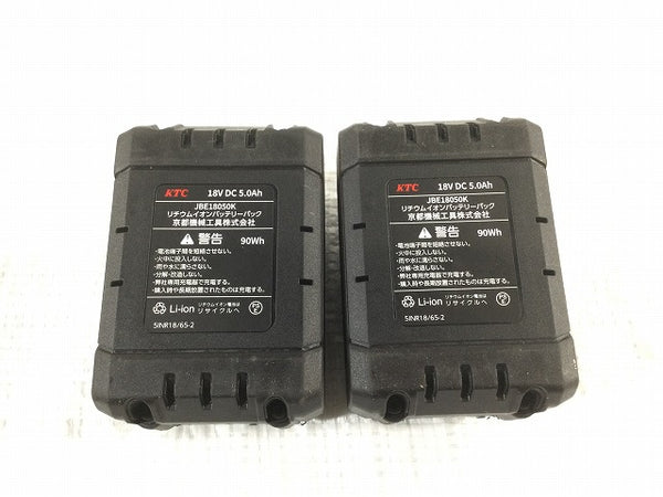 ☆未使用品☆KTC 19.0sq. コードレストルクリミット インパクトレンチセット JTAE682 バッテリ2個 充電器 - 9